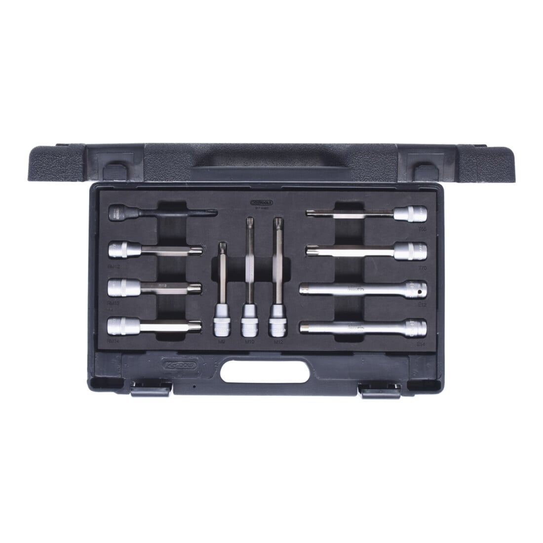 KS Tools Set di chiavi a bussola per viti a testa cilindrica 1/2", 11pz.
