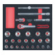 KS Tools Set di chiavi a bussola SCS CHROMEplus 1/2", 26pz. in modulo 2/3-1