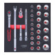 KS Tools Set di chiavi a bussola SCS CHROMEplus 1/2", 29pz. in modulo 2/3-3