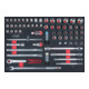 KS Tools Set di chiavi a bussola SCS CHROMEplus 1/2", 66pz. in modulo 1/1-1