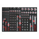 KS Tools Set di chiavi a bussola SCS CHROMEplus 1/4" + 3/8" + 1/2", 128pz. in modulo 1/1-1