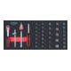KS Tools Set di chiavi a bussola SCS CHROMEplus 1/4", 37pz. in modulo 1/3-1