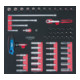 KS Tools Set di chiavi a bussola SCS CHROMEplus 1/4", 61pz. in modulo 2/3-1