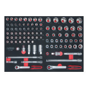 KS Tools Set di chiavi a bussola SCS CHROMEplus 3/8" + 1/2", 98pz. in modulo 1/1-1