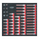 KS Tools Set di chiavi a bussola SCS CHROMEplus 3/8", 52pz. in modulo 2/3-1