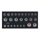KS Tools Set di chiavi a bussola SCS1/2", 26pz. in modulo 1/3-1