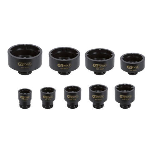 KS Tools Set di chiavi per ghiere, perni interni, 9pz.