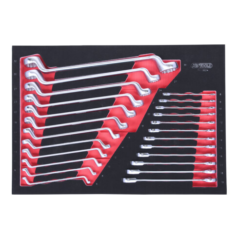 KS Tools Set di chiavi SCS, 24pz. in modulo 1/1