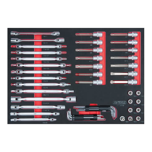 KS Tools Set di chiavi SCS, 53pz. in modulo 1/1