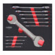 KS Tools Set di chiavi SCS  a forchetta doppia, 11pz. 6-41mm in modulo 2/3-3