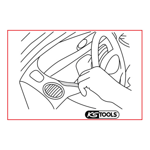 KS Tools Set di cunei in plastica, 5pz.