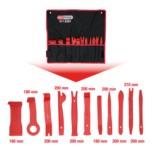 KS Tools Set di cunei in plastica MASTER, 11pz.