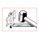 KS Tools Set di estrattori di perni di serraggio per cerniere di porte, 4pz.-5