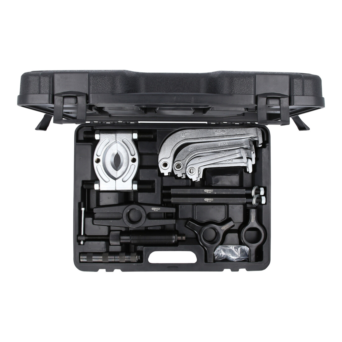 KS Tools Set di estrattori idraulici a 2 e 3 bracci, 22pz.