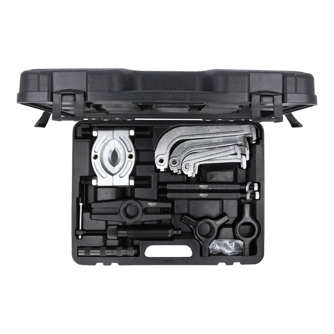 KS Tools Set di estrattori idraulici a 2 e 3 bracci, 22pz.