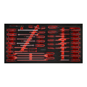 KS Tools Set di giravite con inserto di espanso, 33 pz