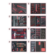 KS Tools Set di inserti sistema universale per 8 cassetti con 418 utensili premium-1