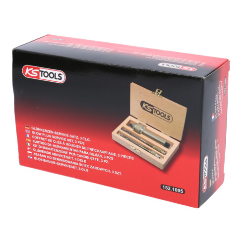 KS Tools Set di manutenzione per candelette, 3pz.