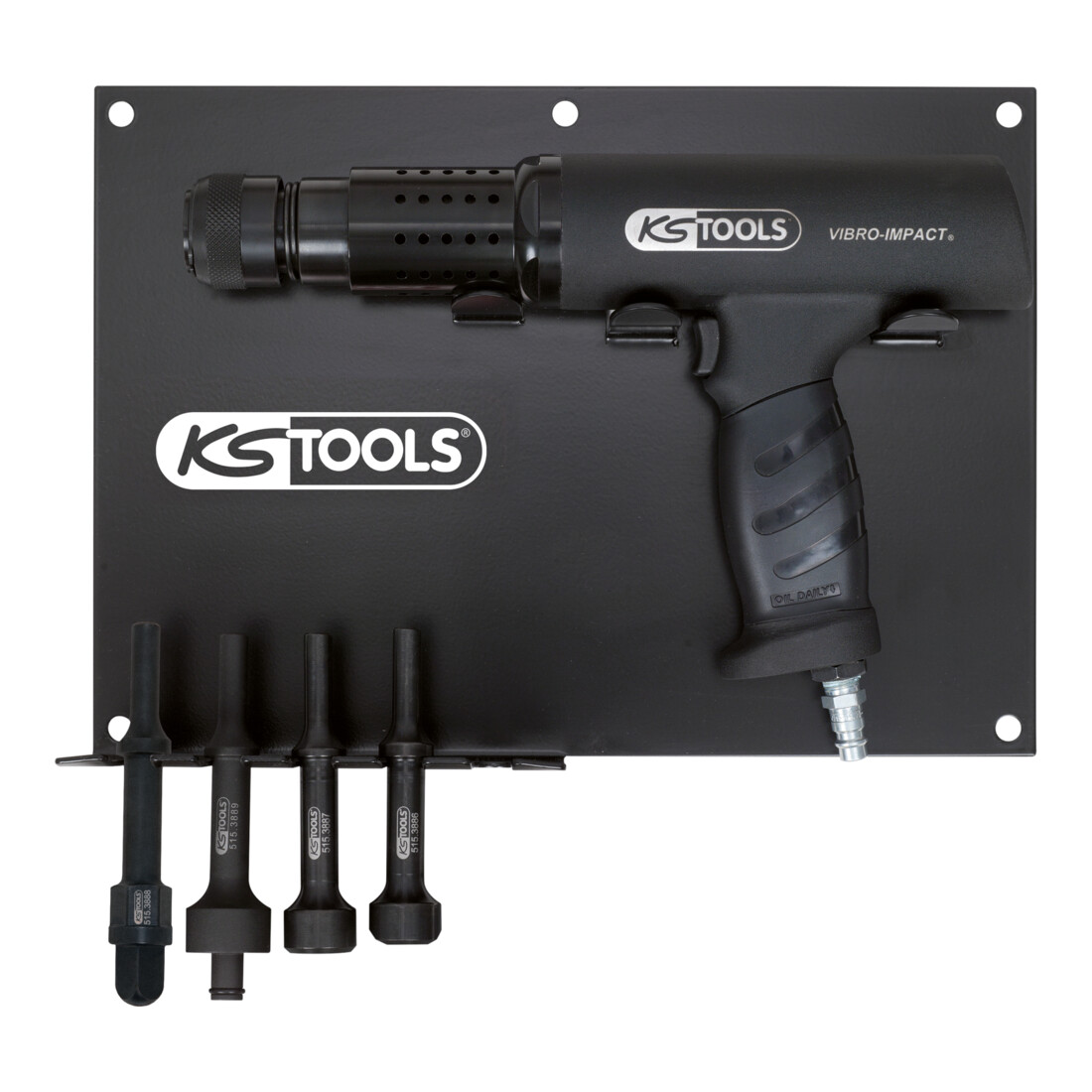 KS Tools Set di martelli a scalpello pneumatici Vibro-Impact, 6pz.