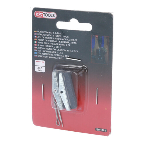 KS Tools Set di pietre per levigare, L=28,8mm, per 150.1180, 2pz.