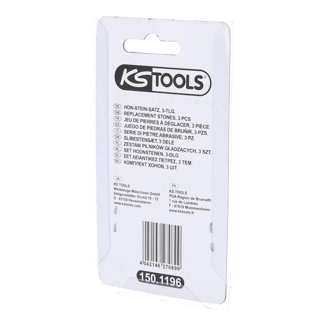 KS Tools Set di pietre per levigare, L=76mm, per 150.1195