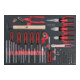 KS Tools Set di pinze e cacciaviti SCS, 124pz. in modulo 1/1-1