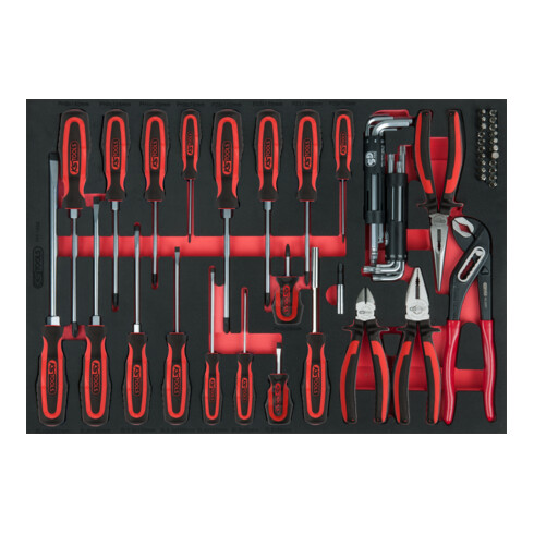 KS Tools Set di pinze e giraviti, 59pz. in modulo 1/1