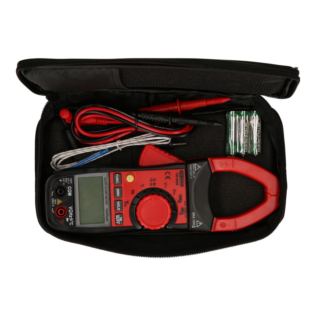 KS Tools Set di pinze per amperometro Digital 1000A, 3pz.