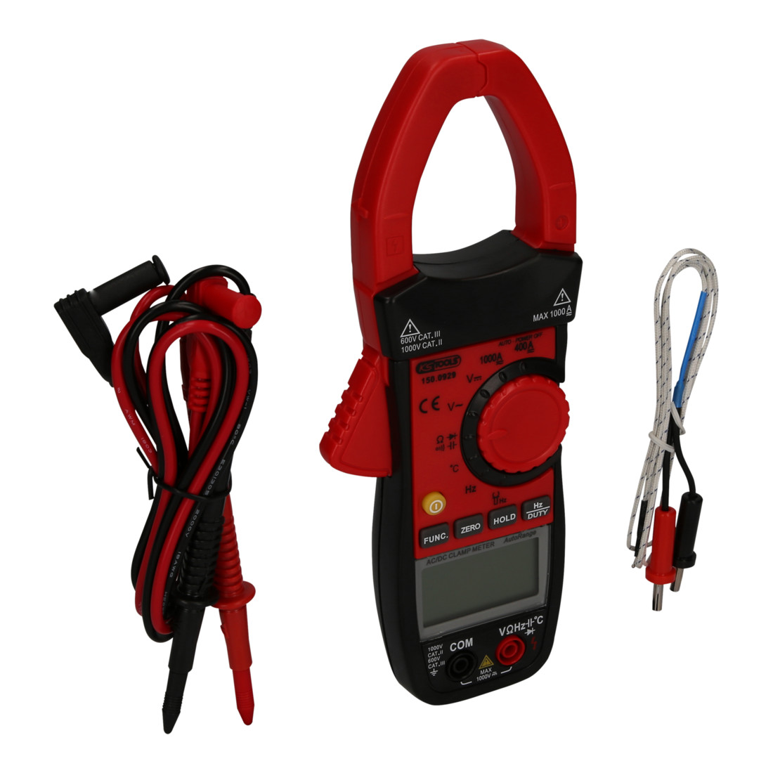 KS Tools Set di pinze per amperometro Digital 1000A, 3pz.