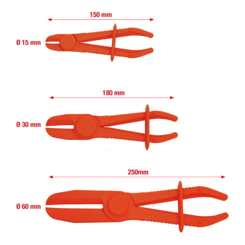 KS Tools Set di pinze per tubi, 3pz.