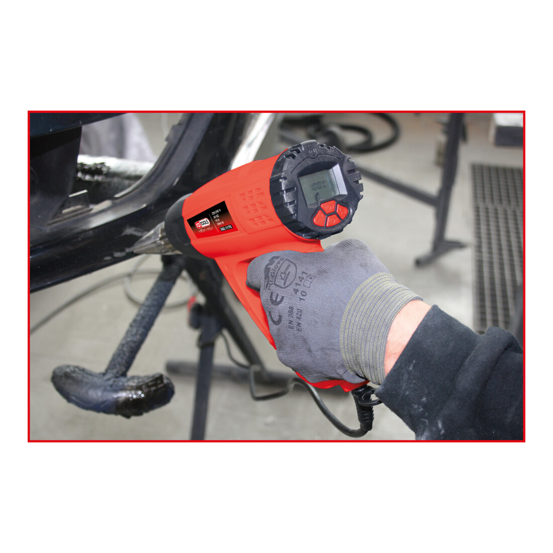 KS Tools Set di pistole ad aria calda, digitale, 5pz.