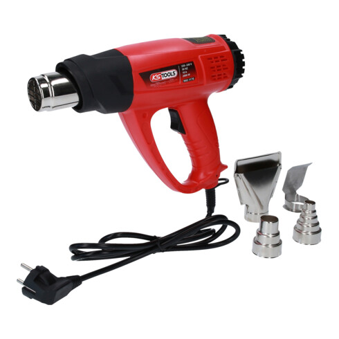 KS Tools Set di pistole ad aria calda, digitale, 5pz.