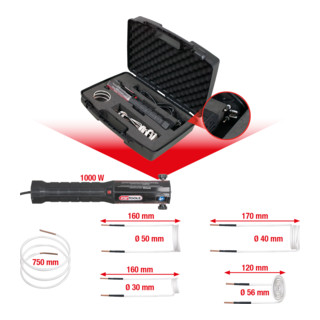 KS Tools Set di pistole riscaldanti a induzione, 6pz.
