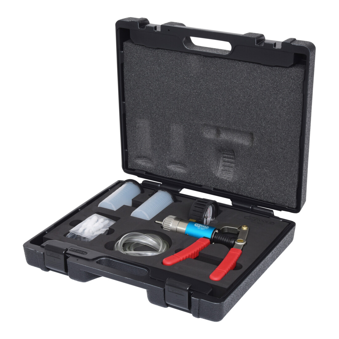 KS Tools Set di pompe a pressione e a vuoto per autoveicoli, 7pz.