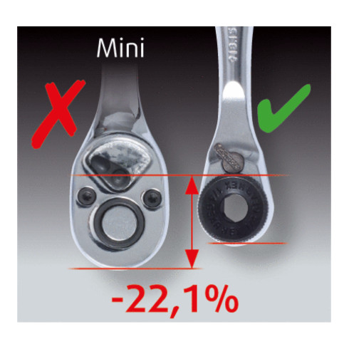KS Tools Set di punte 1/4" CHROMEplu, 31pz.