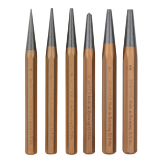 KS Tools Set di punzoni, 6pz. in busta di plastica