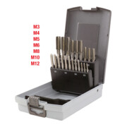 KS Tools Set di rubinetti a mano M, HSS CO, valigetta in plastica, 21pz., M3-M12