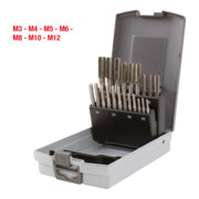 KS Tools Set di rubinetti manuali M, HSS, valigetta in plastica, 21pz.,M3-M12