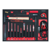 KS Tools Set di scalpelli e martelli SCS, 17pz., in modulo 1/1-1