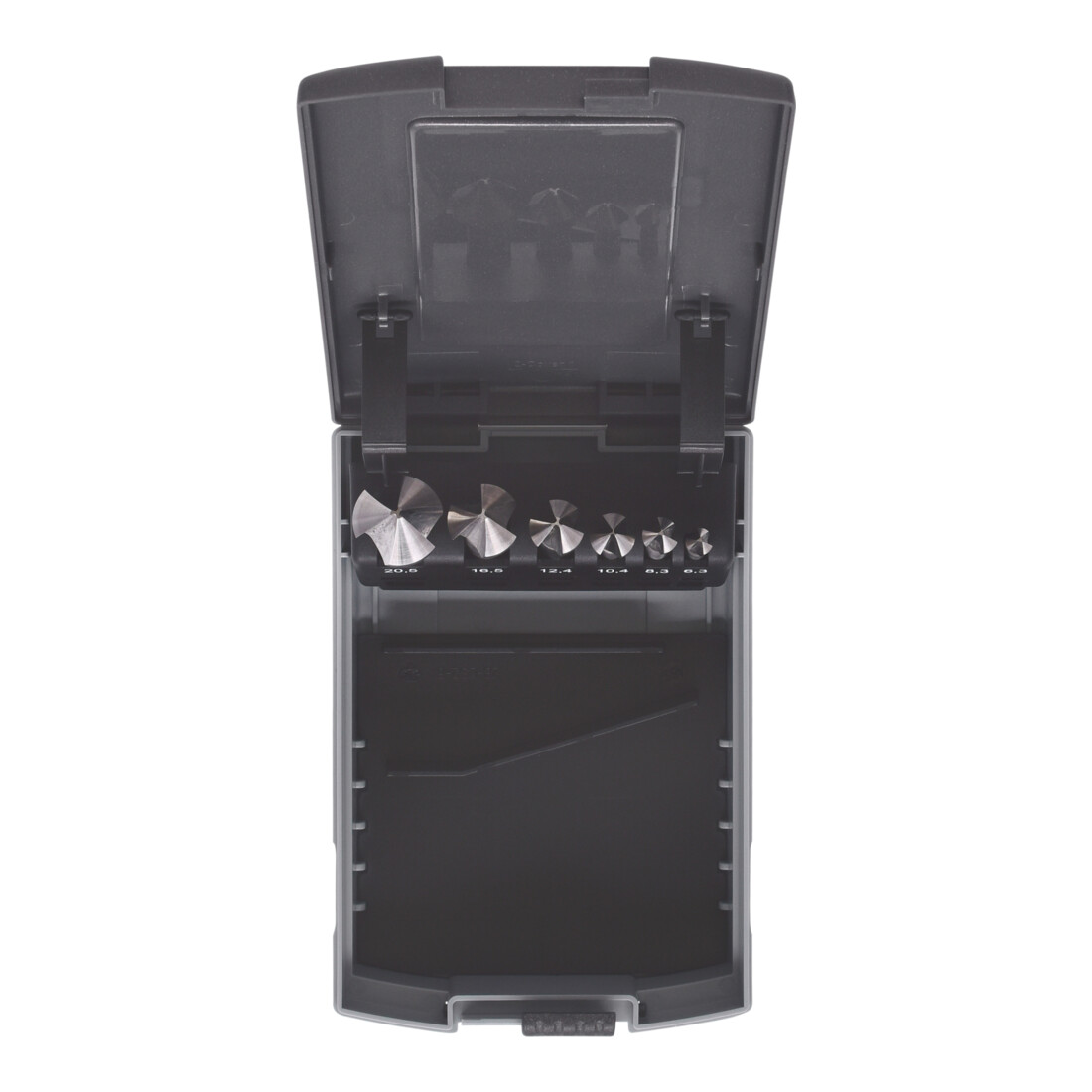 KS Tools Set di svasatori conici e di sbavatori HSS, valigetta in plastica, 6pz.