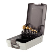 KS Tools Set di svasatori conici HSS TiN, cassetta in plastica, 6pz.