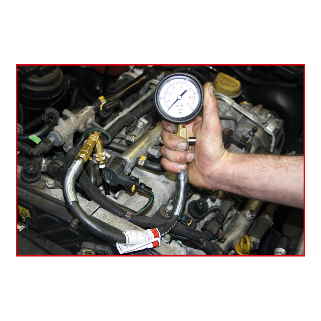 KS Tools Set di tester di compressione per motori diesel, 36pz.