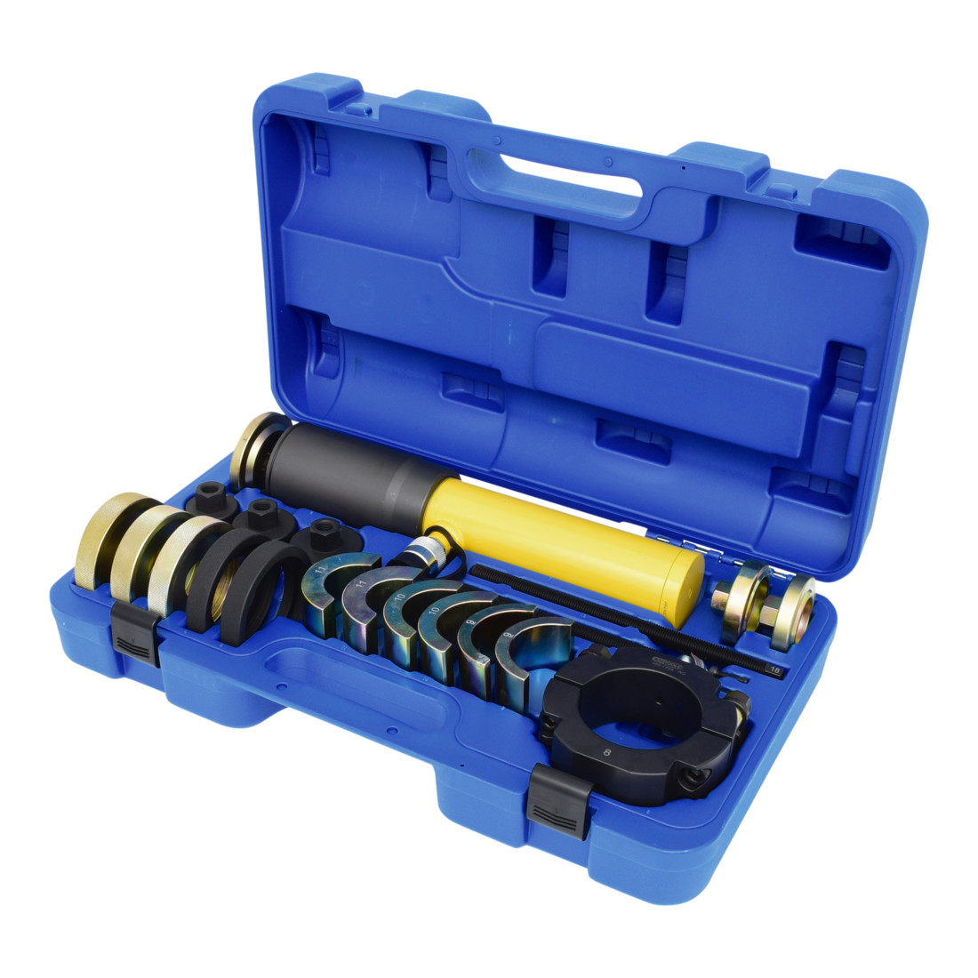 KS Tools Set di utensili bussole a intaglio per cuscinetti silenziosi, 19pz.