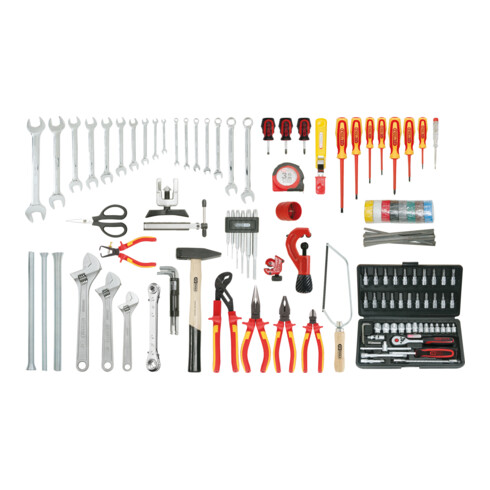 KS Tools Set di utensili combinati per refrigerazione/climatizzazione, 129pz.