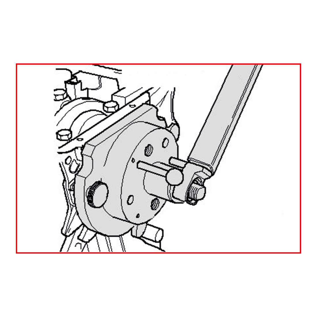 KS Tools Set di utensili di montaggio per flangia di tenuta con ruota encoder, 8pz.