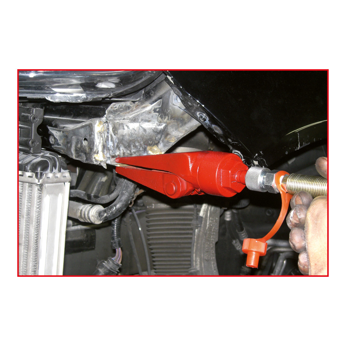 KS Tools Set di utensili idraulici per auto, 4t