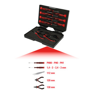 KS Tools Set di utensili per meccanica di precisione, 10pz.