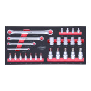 KS Tools Set di utensili SCS a profilo TX-E, 25pz. in modulo 1/3-3