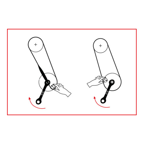 KS Tools Set di utensili speciali per cinghie elastiche e cinghie a V, 11pz.