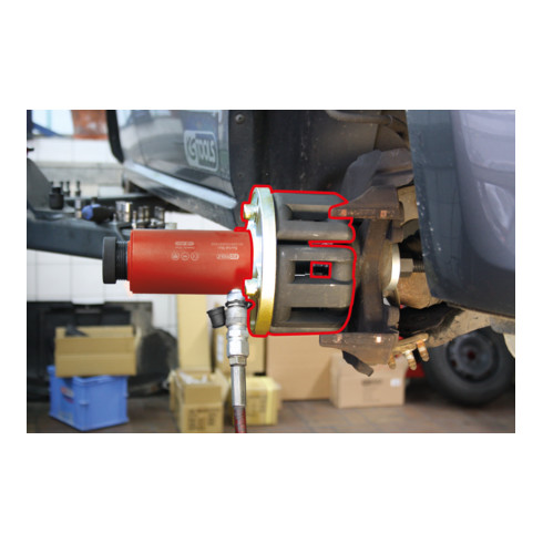 KS Tools Set di utensili universali per il montaggio di cuscinetti delle ruote compatti, 9pz.